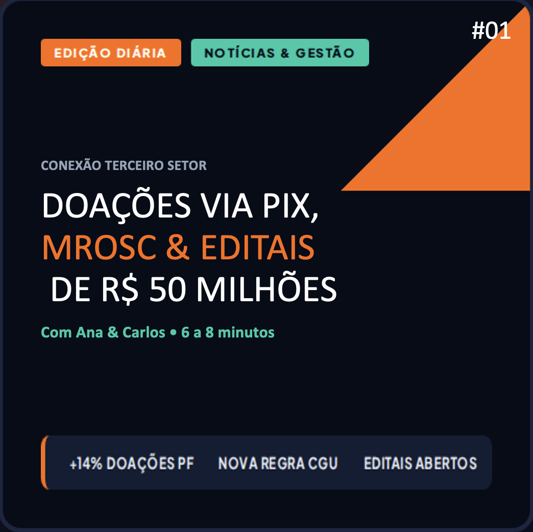 Capa do episódio Conexão Terceiro Setor — Episódio #01